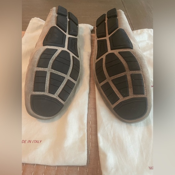 SALVATORE FERRAGAMO Parigi Bit Driving Moccasin Cotton Calf Suede US Size 11 - Picture 9 of 13